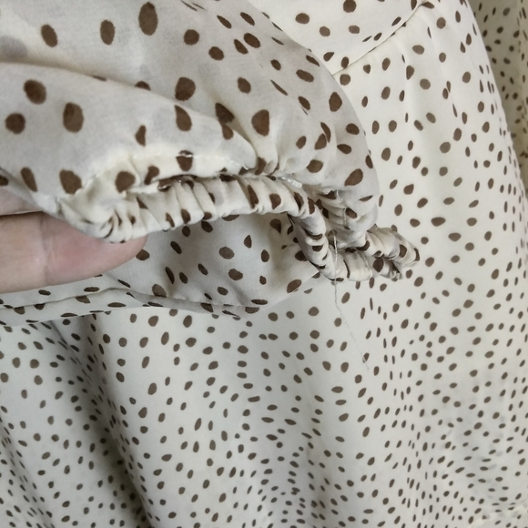 LAYERED feminine summer dress plunging neckline large - Picture 8 of 8